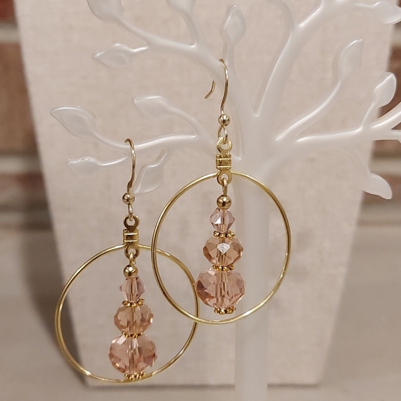 Champagne Choker with matching Earrings - Picture 11 of 15